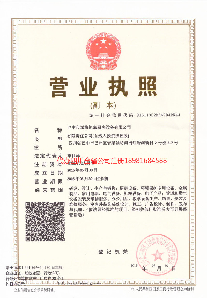 仪征仪征派格恒鑫厨房设备有限公司